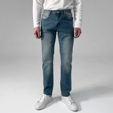 JEANMONEY 男士復古休閒彈力丹寧長褲 牛仔褲 大尺碼 5038