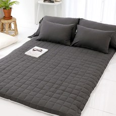 SCOHOME Happy系列素色床包, Happy Black Charcoa