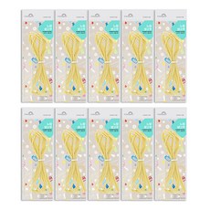 Classygood ABM 黃色生橡皮筋 3入, 單一顏色, 10個