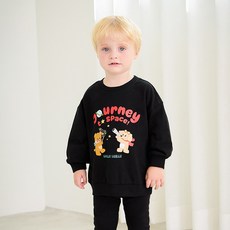 몰리멜리 아동용 리틀프린스 맨투맨 티셔츠