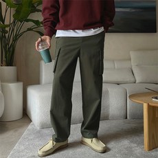 조군샵 남성용 카고포켓 와이드 워싱 밴딩팬츠 JG1988