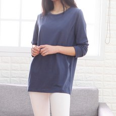 보리맘 순면 심플 긴팔 수유티 M11