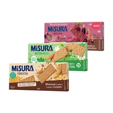 MiSURA 全麥蘇打餅 385g+甜菜根蘇打餅 385g+小麥大豆粉蘇打餅 400g, 1組