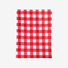 雙面防水花紋布料, 檢查紅色, 1入