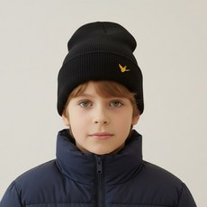 MARK GONZALES KIDS 天使刺繡羅紋針織毛帽 MK-16