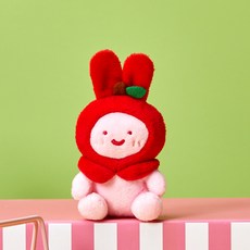 버터 애플팜 스크래빗 중형 키링, 핑크, 1개, 8cm