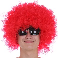Party09 Jumbo派對假髮, 紅色, 1個