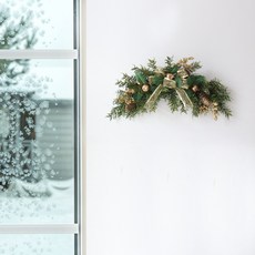 Morianne聖誕綠化花環+燈組, 金色(花環)