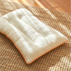 elim korea 可水洗低款涼感雙面枕, 橘色, 1個