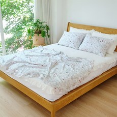 BAZAAR Windyflora 豐基人造絲 夏季單層薄被, 象牙白