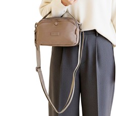 MissBaek 女款魅力3用防水輕量斜揹包, 金黃色