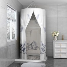 THE ZAKKA 浴室天花板型移動式淋浴間 海藻 M, 1個