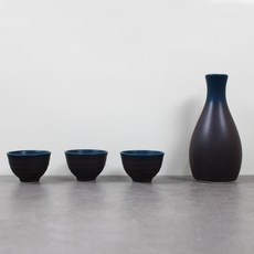 Dalsogum 陶瓷夜空德利瓶組, 1套, 酒瓶 + 酒杯 3入