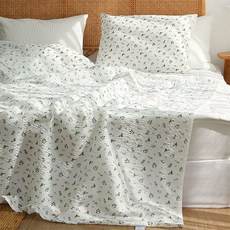韓國 amante Citron 泡泡紗漣漪單層薄被, 白色
