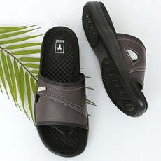 Altaica 男士雙層緩震拖鞋 QR3-20MF, 棕色, 270