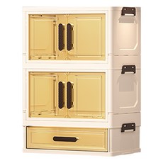 SIANG SI 桌面收納櫃 2開1抽, 杏色