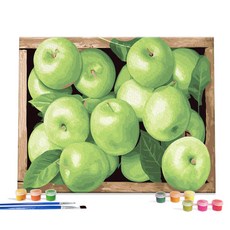 I LOVE PAINTING DIY繪畫組 40*50cm, 財富的青蘋果款, 1幅