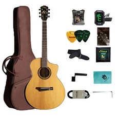 Gopher Wood 民謠吉他 i-365RCE, 木色, 1個