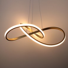 WONHA LED Moebius 吊墜廚房燈 30W, 金黃色