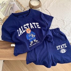 Bebeniz 兒童印花休閒運動上衣下著套裝