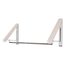 雙層折疊壁掛衣架, 白色