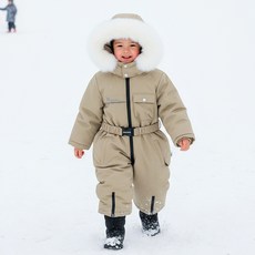 리틀래빗 C 스노우베어 점프수트
