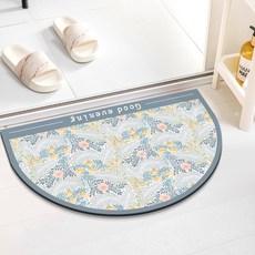 P31 珪藻土花朵圓形地墊 G, 混色, 1個