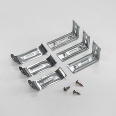 THE ONE HOME DECO 斑馬簾 L型托架 3p + 75mm 卡扣 3p + 木螺絲 3p 套組, 1套, 金屬