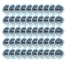 dasasad.com國際規格Star Poker籌碼 數字5000, 50個, 混色