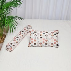 아띠블랑 아동용 베개 속통 + 베개커버 2p + 바디필로우 세트, 캣프렌즈