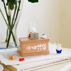 Bo friends Miffy LED萬年曆桌上型電子鐘, 混色
