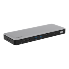 벨킨 connect USB-C 14 in 1 40Gbps 4K 60Hz 96W PD 2.5G 이더넷 썬더볼트4 독 INC030qcSGY, 1개, 실버 그레이