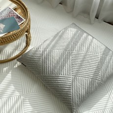 HANSGALLERY 混色涼感坐墊 含枕芯