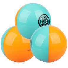 BUKURO HONMA 馬卡龍雙色混合4層公園高爾夫球, 綠色 + 橘色, 1個, 3個