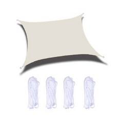 듀로쉐 야외 방수 사각 자외선차단 타프 L, 화이트, 1개