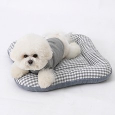 REDPUPPY 狗狗懷抱坐墊, 格紋灰