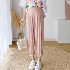 편안한 슬림 일자핏 캔디 컬러 임산부