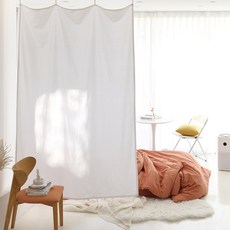 BELLELIFE 隔間遮蔽窗簾, 白色