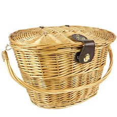 디바이크 피크닉 라탄 원형 바구니, 브라운, 1개