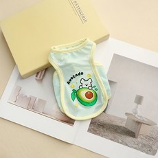 픽앤펫 반려동물 후르츠팝 에어쿨 썸머 베스트, 아보카도, 1개