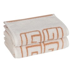 GUY LAROCHE 優質紗染運動毛巾 100g, 米色, 2個