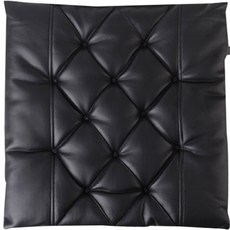 Dolby Way 四季簡約壓紋坐墊, 1個, 黑色