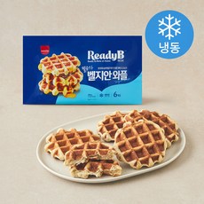 레디비 벨지안 플레인 와플 (냉동), 60g, 1개, 6개입