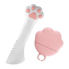 DING DONG PET 寵物貓掌罐頭湯匙+蓋子組, 粉紅色, 1套