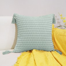 daysoy 流蘇點綴極簡風抱枕套