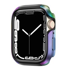 MOLAN CANO 金屬防撞 Apple Watch 保護殼 45mm, 極光