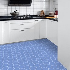 Quardi地板貼, 六角形藍色