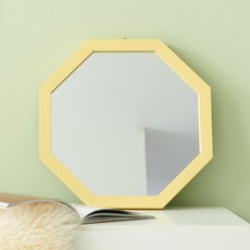 ACE HOME 馬卡龍正八角 400 壁鏡, 黃色