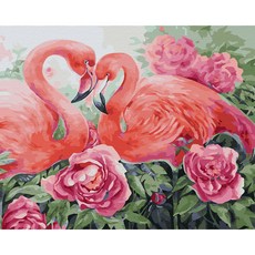 Play about 油畫點點畫DIY名畫繪製 40*50cm 火鶴的愛, 1個, 混色