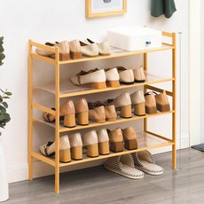 直接流通家用門式現代組裝鞋櫃 小型 4層 GH35_RD_1327, 棕色